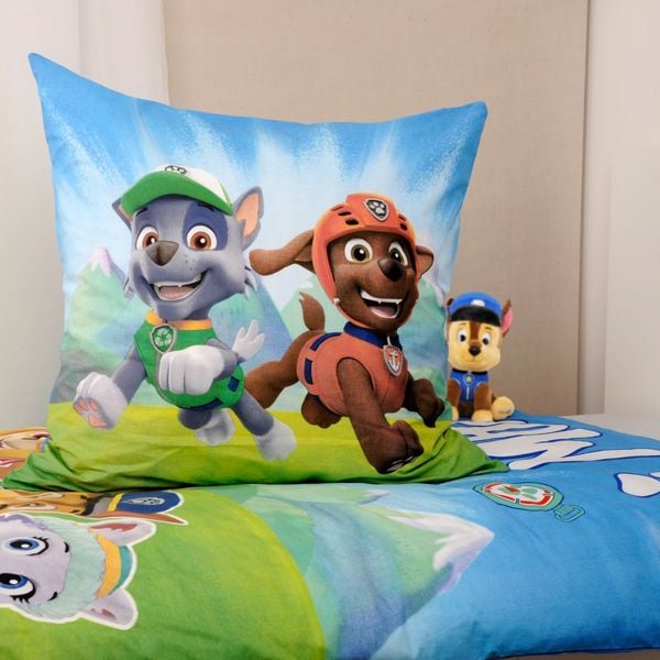 Produktbild: Klaus Hering 4432486050 - Paw Patrol Bettw&auml;sche, Paw Patrol Boys Glow in the dark, 80x80+135x200 cm