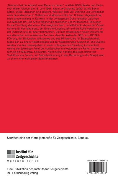 Produktbild: Ulbricht, Chruschtschow und die Mauer