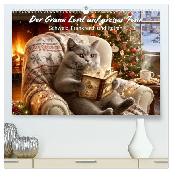 Der Graue Lord auf grosser Tour (hochwertiger Premium Wandkalender 2026 DIN A2 quer), Kunstdruck in Hochglanz