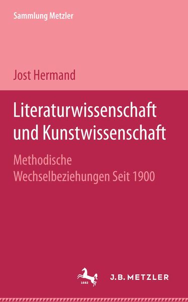 Produktbild: Literaturwissenschaft und Kunstwissenschaft