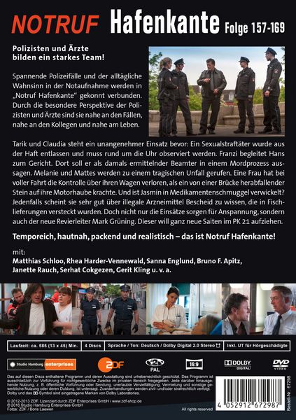 Produktbild: Notruf Hafenkante 13 - Folgen 157-169 [4 DVDs]