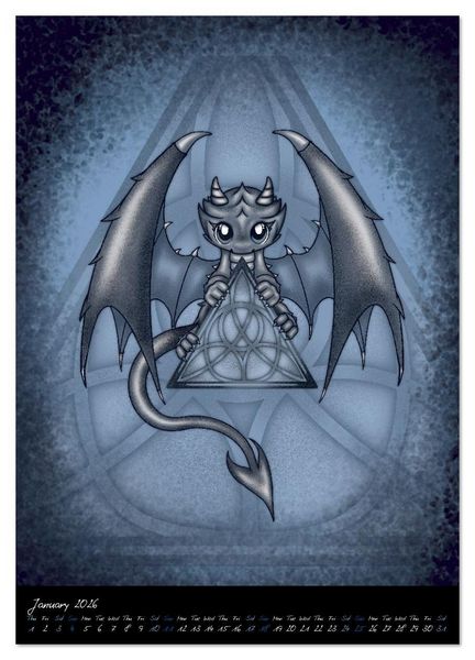 Produktbild: Gothic Fantasy Animals (Wall Calendar 2026 DIN A4 portrait), CALVENDO 12 Month Wall Calendar