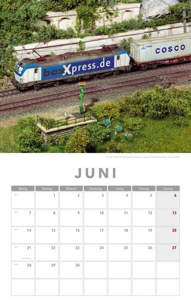 Produktbild: Modelleisenbahnen Kalender 2027