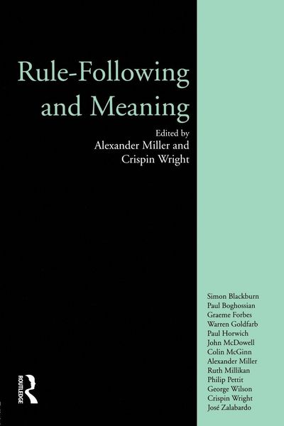 Produktbild: Rule-following and Meaning