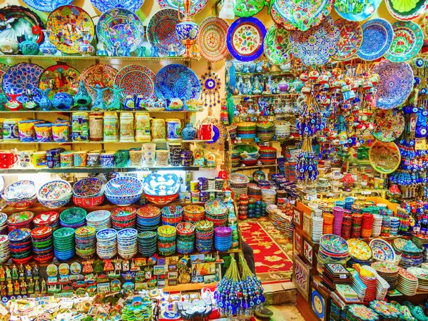 Produktbild: CALVENDO Puzzle Marktstand mit Keramik auf dem Gro&szlig;en Bazar 1000 Teile Lege-Gr&ouml;&szlig;e 64 x 48 cm Foto-Puzzle Bild von Christian M&uuml;ller