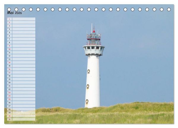 Produktbild: Egmond aan Zee (Tischkalender 2026 DIN A5 quer), CALVENDO Monatskalender