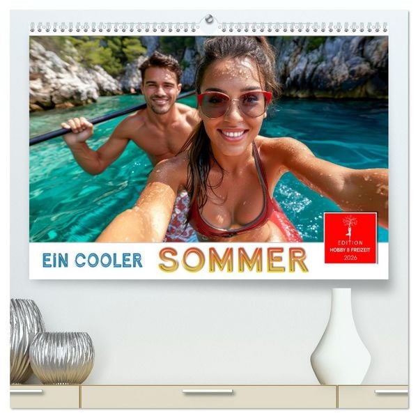 Produktbild: Ein cooler Sommer (hochwertiger Premium Wandkalender 2026 DIN A2 quer), Kunstdruck in Hochglanz