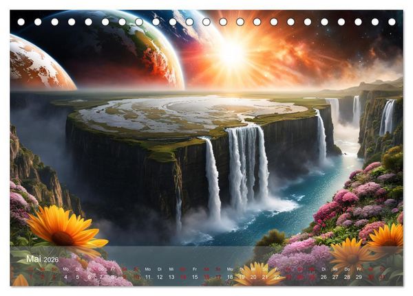 Produktbild: Epische Aussichten (Tischkalender 2026 DIN A5 quer), CALVENDO Monatskalender