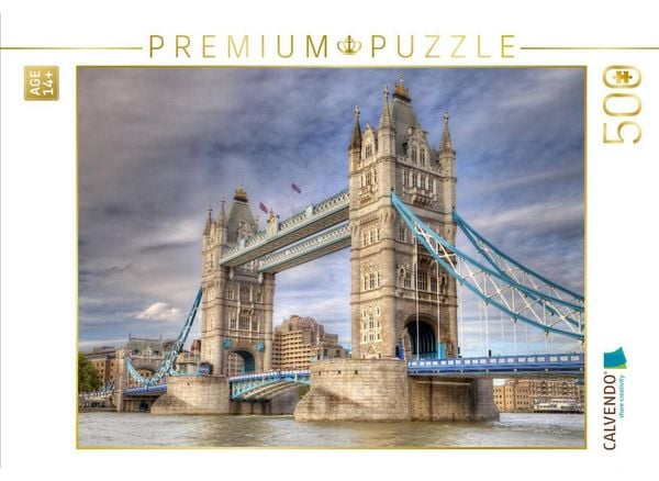 CALVENDO Puzzle Tower Bridge | 500 Teile Lege-Größe 48 × 36 cm Foto-Puzzle für Erwachsene
