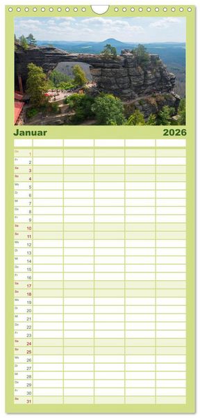 Produktbild: Familienplaner 2026 - Tschechien - Eine Reise durch ein wundersch&ouml;nes Land mit 5 Spalten (Wandkalender, 21 x 45 cm) CALVENDO