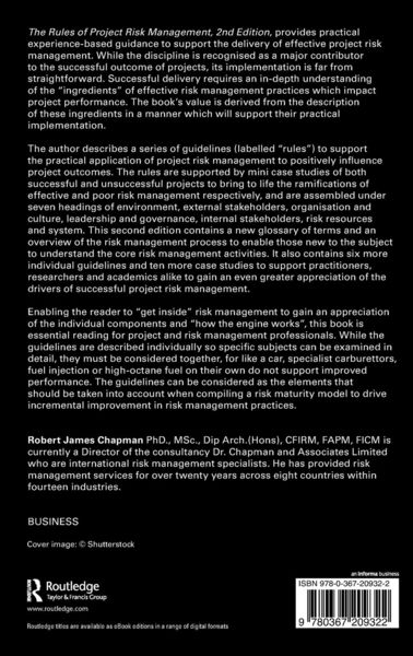 Produktbild: The Rules of Project Risk Management