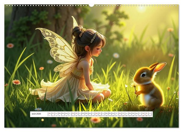 Produktbild: Le grand voyage au pays des f&eacute;es (Calendrier mural 2026 DIN A2 vertical) calendrier de bureau