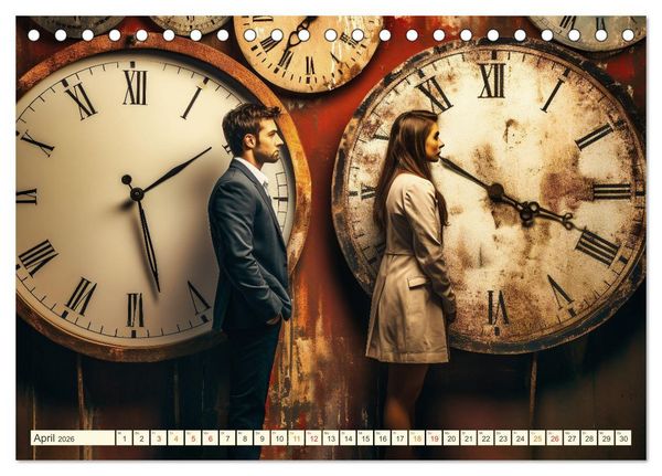 Produktbild: Keine Zukunft ohne die Zeit (Tischkalender 2026 DIN A5 quer), CALVENDO Monatskalender