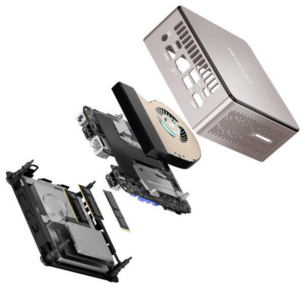 Produktbild: GEEKOM Mini PC Mini A5, AMD R5-7530U 16 GB+512GB 4K AMD Ryzen 5 Mobile Processor 4.5GHz 16GB RAM 512GB SSD AMD Radeon-Grafik Win
