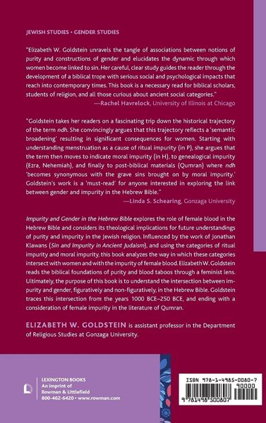 Produktbild: Impurity and Gender in the Hebrew Bible