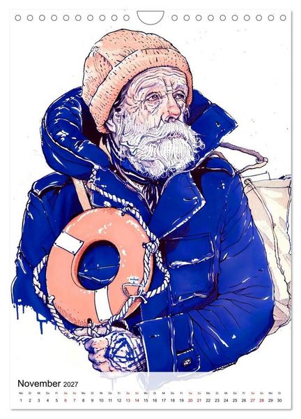 Produktbild: Seem&auml;nner - Die See im Herzen (Wandkalender 2027 DIN A4 hoch), CALVENDO Monatskalender