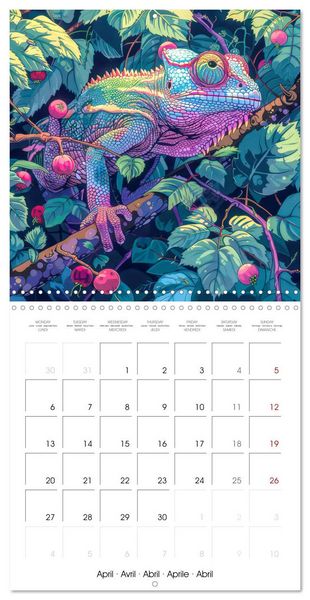 Produktbild: Animals - Jungle life (Wall Calendar 2026 12 &times; 12 Inch) CALVENDO 12 Month Wall Calendar