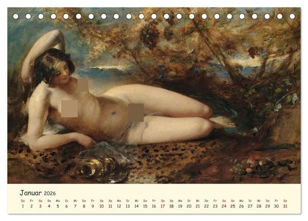 Produktbild: Zeitlose Muse (Tischkalender 2026 DIN A5 quer), CALVENDO Monatskalender