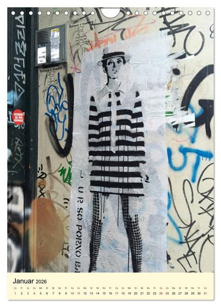 Produktbild: Hamburg StreetArt (Wandkalender 2026 DIN A4 hoch), CALVENDO Monatskalender