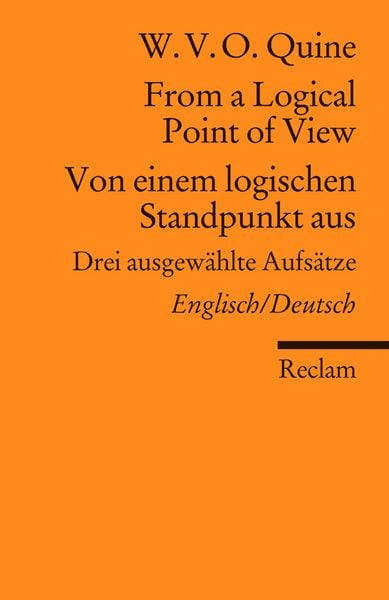 Produktbild: From a Logical Point of View / Von einem logischen Standpunkt aus