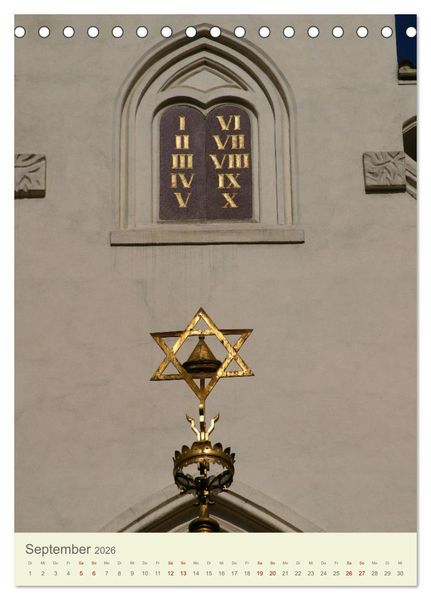 Produktbild: J&uuml;disches Prag (Tischkalender 2026 DIN A5 hoch), CALVENDO Monatskalender