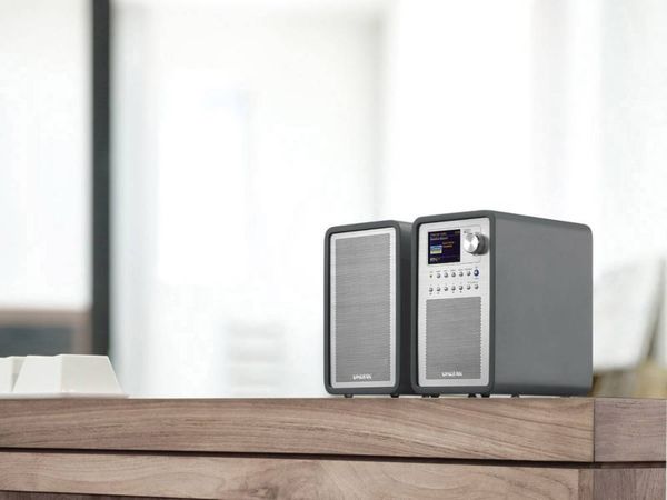 Produktbild: Sangean WFR-70 (SmartLink 1) Internet Tischradio DAB+, UKW, Internet AUX, USB, Internetradio Spotify, DLNA-f&auml;hig Grau