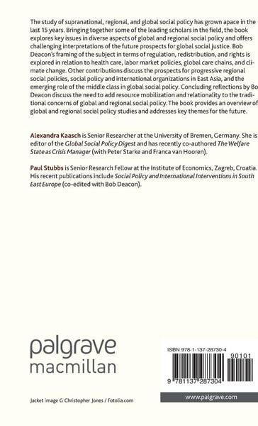 Produktbild: Transformations in Global and Regional Social Policies