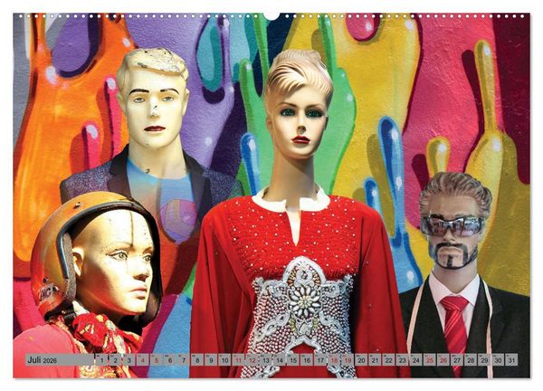 Produktbild: Schaufensterpuppen aus aller Welt (Wandkalender 2026 DIN A2 quer), CALVENDO Monatskalender