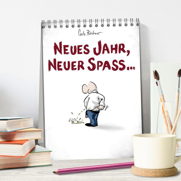 Produktbild: NEUES JAHR, NEUER SPASS... (Tischkalender 2026 DIN A5 hoch), CALVENDO Monatskalender