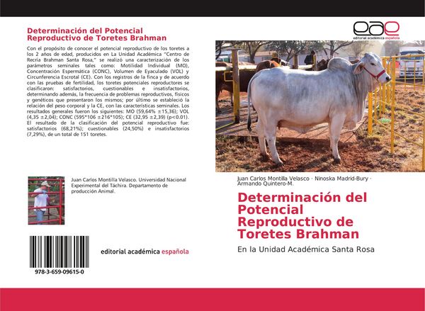 Produktbild: Determinaci&oacute;n del Potencial Reproductivo de Toretes Brahman