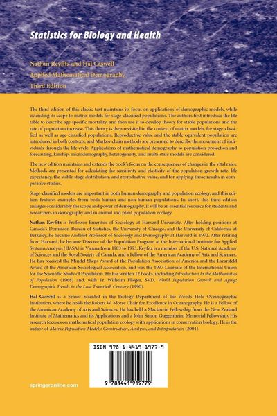 Produktbild: Applied Mathematical Demography
