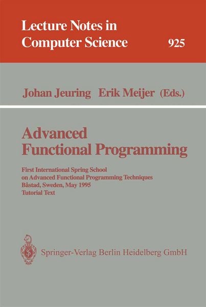 Produktbild: Advanced Functional Programming