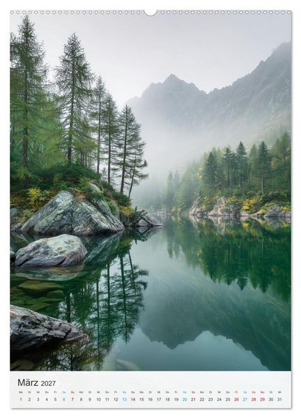 Produktbild: Alpenzauber (hochwertiger Premium Wandkalender 2027 DIN A2 hoch), Kunstdruck in Hochglanz