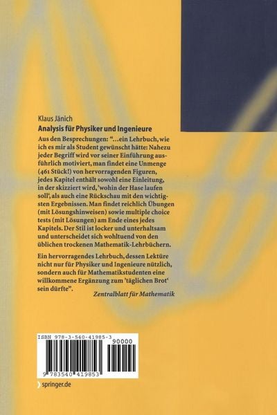 Produktbild: Analysis f&uuml;r Physiker und Ingenieure