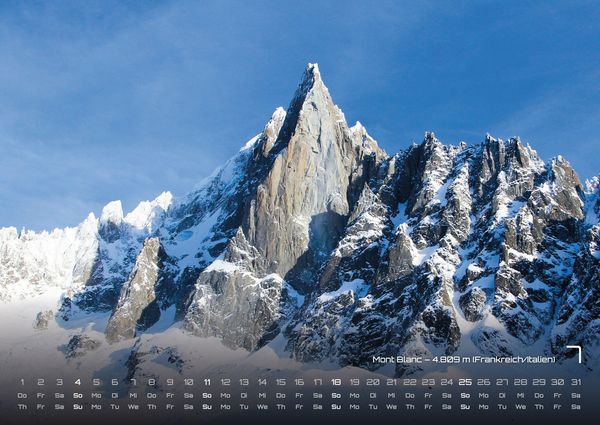 Produktbild: Die Alpen - dem Himmel so nah - 2027 - Kalender DIN A2