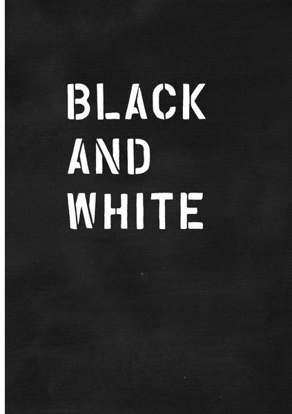Produktbild: Black and White / Schwarz auf Wei&szlig;