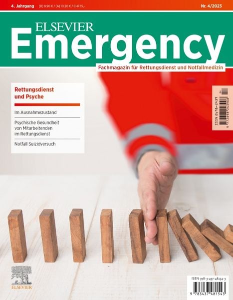Produktbild: ELSEVIER Emergency. Rettungsdienst & Psyche. 4/2023