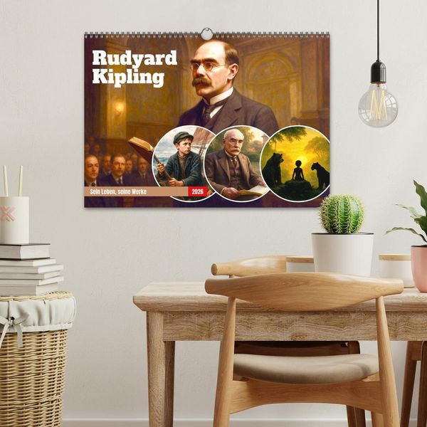 Produktbild: Rudyard Kipling (Wandkalender 2026 DIN A3 quer), CALVENDO Monatskalender