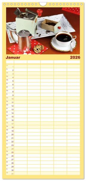 Produktbild: Familienplaner 2026 - Großmutter´s Küche mit 5 Spalten (Wandkalender, 21 x 45 cm) CALVENDO