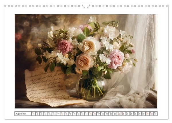 Produktbild: Bl&uuml;ten der Zeit (Wandkalender 2026 DIN A3 quer), CALVENDO Monatskalender