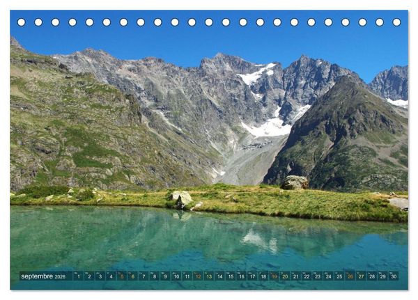 Produktbild: Le paradis des lacs de montagne (Calendrier de bureau 2026 DIN A5 vertical), CALVENDO calendrier mensuel