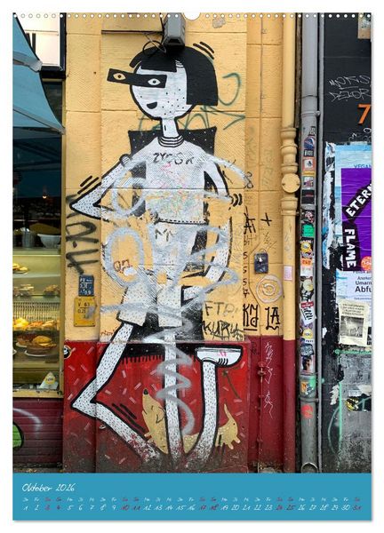Produktbild: LOVE HAMBURG - STREET ART (Wandkalender 2026 DIN A2 hoch), CALVENDO Monatskalender