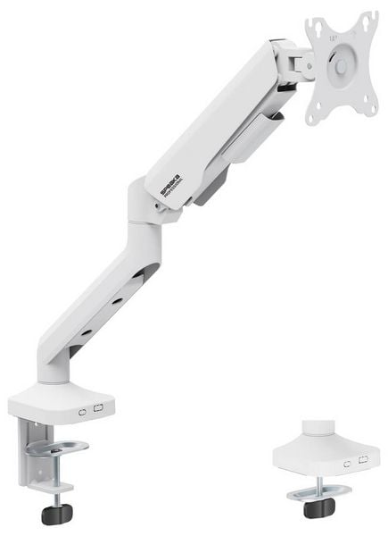 Produktbild: SpeaKa Professional SP-MM-1030 Monitor-Tischhalterung 1 Display(s) 43,2 cm (17") - 101,6 cm (40") Wei&szlig; H&ouml;henverstellbar, Neigbar, Schwenkbar