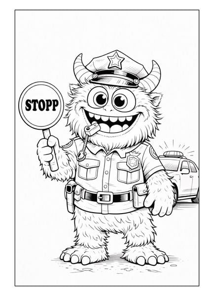 Produktbild: Monster Malbuch f&uuml;r Kinder ab 6 Jahren mit 50 sch&ouml;nen Ausmalmotiven