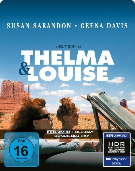 Produktbild: Thelma & Louise - Limitertes SteelBook&reg; (4K Ultra HD + Blu-ray + Bonus-Blu-ray) im Quarterslip