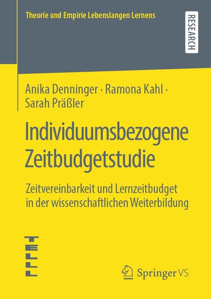Produktbild: Individuumsbezogene Zeitbudgetstudie
