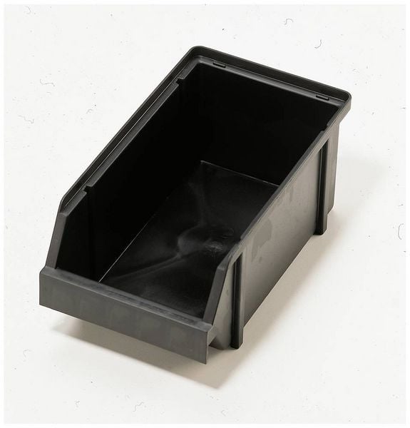 Produktbild: Raaco 109314 ESD Lagersichtbox 4-280 (B x H x T) 125 x 101 x 228mm Schwarz 1St.
