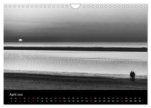 Produktbild: Ost-Friesische Schwarz-Wei&szlig;-Ansichten (Wandkalender 2026 DIN A4 quer), CALVENDO Monatskalender