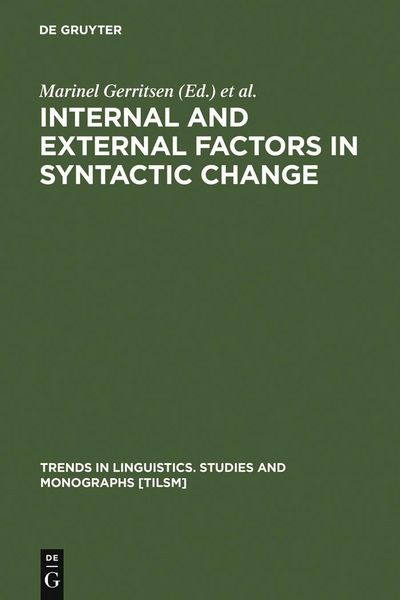 Produktbild: Internal and External Factors in Syntactic Change