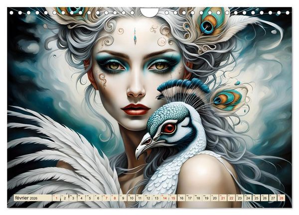 Produktbild: Les murmures des paons (Calendrier mural 2026 DIN A4 vertical), CALVENDO calendrier mensuel